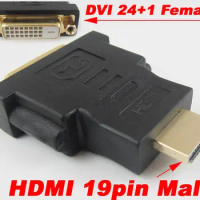 1pc HDMI Male to DVI-D Female 24+1 Pin DVI M/F Gold Plated Converter Adapter