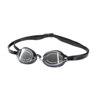 【SPEEDO】成人競技鏡面泳鏡-日製 游泳 海邊 蛙鏡 抗UV 防霧 訓練 黑銀(SD8108973515N)