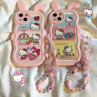 Hello Kittys Sanrio Phone Case Anime Kawaii for Iphone 11/12/13/14/pro/promax Case Soft Rubber Protective Case Christmas Gift