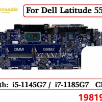 19819-1 For Dell Latitude 5520 5320 Laptop Motherboard With i5-1145G7 i7-1185G7 CPU CN 0DPC2R 0G60M3 100% Tested