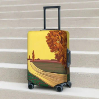 Hiroshi Nagai Paintings Suitcase Cover Art Useful Travel Protection Luggage Supplies Holiday