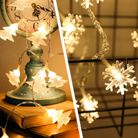 半島良品 3米節慶風 聖誕佈置 燈飾 LED燈串 雪花燈 聖誕樹燈 氣氛燈 居家裝飾 牆面佈置 情人佈置 耶誕 聖誕燈串 (2款)