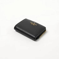 Dompet KATE SPADE GHW BLACK NEW L-ZIP BIFOLD WALLET 100% ORIGINAL 12X9CM