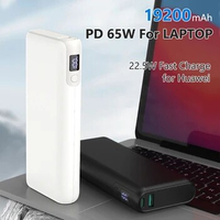 PD 65W Fast Charge Power Bank 19200mAh for iPhone 14 iPad Laptop Notebook Powerbank External Battery Charger for Huawei Samsung