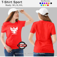 TQ GARUDA indonesia Baju Kaos Fitnes Lari Gym Olahraga SENAM WANITA Ladies MERAH PUTIH Garuda01