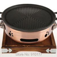 Roast barbecue grill table BBQ cast iron barbecue pan creative iron pan fried steak bbq grills 092