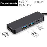 Thunderbolt 2 thunderbolt 3 4 in1 USB-C para hdmi adaptador 2x usb3.0 tipo-c pd hub para huawei p20 pro samsung dex galaxy s9