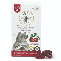 1839*蜂膠麥蘆卡蜂蜜潤喉糖-草莓風味12顆/盒