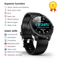 IP68 Waterproof ECG PPG Smart Watch Men SmartWatch Blood Pressure Heart Rate sports fitness band bracelet pk L7 L8 smart watch