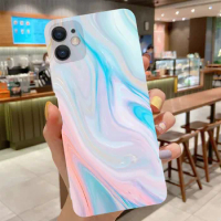 Phone Case For Samsung Galaxy S21 Plus S20 FE Ultra S10 S9 S8 S7 Edge S10E Note 20 10 Lite Gradient Liquid Painted Silicone Case