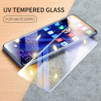 UV Full Glue Liquid Tempered Glass For Huawei P30 P30 pro Mate 20 Mate 30 Pro Curved Screen Protector Film for Mate 30 pro