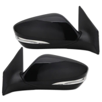 Car Accessories Black Wing Back Door Mirror Assembly 6 Pin Rearview Side Mirror For Hyundai Elantra 2011 2012 2013