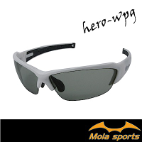 MOLA摩拉變色運動太陽眼鏡 UV400 男女 綠變灰 Hero-wpg 鼻墊可調整 射出