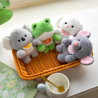 Internet-famous cute koala plush toy, cartoon character, standing or lying computer companion doll