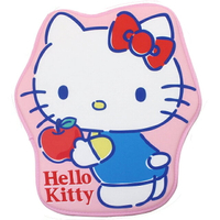 小禮堂 Hello Kitty 造型涼感腳踏墊 涼感地墊 涼感墊 寵物睡墊 (粉 蘋果)