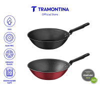 Tramontina Loreto 28cm Chinese Wok, Aluminium/Non-Stick/Starflon MaxFast Ship SG