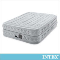 INTEX 豪華菱紋擬真雙氣室雙人加大充氣床墊152x203x高51cm(64489ED)