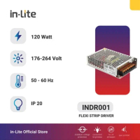 Adaptor Power Supply inLite 10A 12V 120W Trafo LED CV Strip INDR001 OK