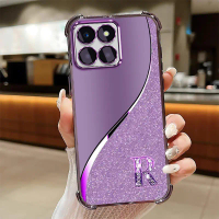Suitable for[Honor X6C,Honor X6B,Honor X6A]phone case TPU Anti-drop Anti-slip Purple lucky letter An