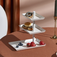日式三層水果盤干果盤子蛋糕托盤下午茶零食點心架首飾收納盤