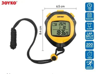 ALAT PENGUKUR PENCATAT WAKTU JOYKO SW 510 / STOPWATCH DIGITAL TIMER SPLIT LAP RECORD SW510