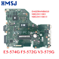 XMSJ For Acer Aspire E5-574G F5-572G V3-575G Laptop Motherboard DA0ZRWMB6G0 NBG3H11001 NBG3H110015 GT940M GPU I5-6200U CPU