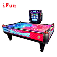 IFUN NEW 4 PLAYERS TICKET GAMES INDOOR COIN OPERATED MACHINE REBO MULTI PUCKS AIR HOCKEY FOR ADULT