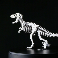 鋼魔獸3d立體金屬模型恐龍機械組裝不銹鋼拼裝手工拼圖高難度玩具