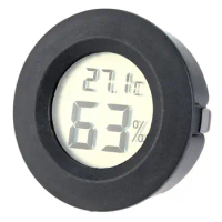 Mini LCD Digital Fridge Freezer Thermometer Hygrometer Humidity Meter Temperature Measurement for Terrariums