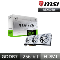 MSI 微星 RTX 5080 16G VENTUS 3X OC WHITE 白龍 顯示卡(組合包-2)