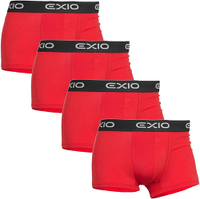 【日本代購】EXIO 平角內褲男士4條裝品牌內衣低腰平角短褲平角內褲 L