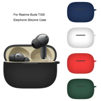 Compatible for Realme Buds T300/Air 5 Shockproof Earphone Sleeve Impact-resistant Housing Washable Soft Cover Holder