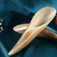 1 cái sừng trâu tự nhiên không có căng thẳng guasha công cụ massage châm cứu Spa trị liệu gua SHA Ma