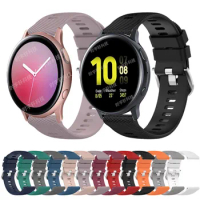 For Samsung Galaxy Watch Active 2 40mm 44mm Strap 20mm Silicone Band Bracelet For Samsung Gear S2 Classic/Sport Men Women Belt