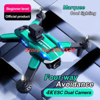 Professional 4K HD Camera ESC Drone with Optical Flow Obstacle Avoidance Folding RC Quadcopter Three Way Avoidance Drone Boy Toy