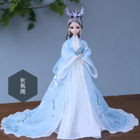 中國芭比古風兒童古裝公主玩具漢服洋娃娃宮廷美女仿真換裝人偶