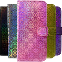 Shining Flip Case For Samsung Galaxy A03 Core A21S A51 A42 A12 A32 A52S A52 A02S S21 S20 FE Plus Ultra 5G Wallet Card Cover D26F