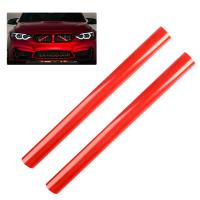 Grill Bar V untuk BMW E60 E65 E66 — jalur trim bingkai hadapan dan penutup berwarna merah