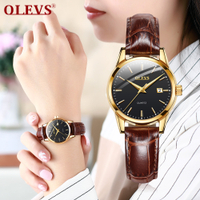 Đồng hồ nữ Olevs Đồng hồ chính hãng chính hãng đồng hồ nữ chống nước lịch đôi xu hướng thời trang 821