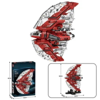 5749 PCS Battleship Space Wars Weapon UCCS T6 Shuttle with Stand Spaceship Sets 75362 Building Blocks Kid Toys Christmas Gift