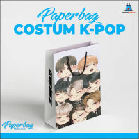 PAPER BAG KADO CUSTOM WAJAH IDOL K-POP | PAPERBAG DESAIN KARAKTER | BISA PESAN SATUAN | FREE DESAIN