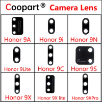 2Pcs/lot Rear Back Camera Glass Lens For Huawei Honor 9 9i 9N 9S 9C 9A 9 9X Lite Pro Glass + Sticker Replacement Repair Parts