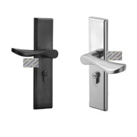 Rectangle Mortise Lockset With Lever Handle And Thumbturn Matte Black Brushed Steel Interior Door Lock Replacement