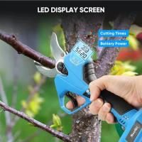 SEESII 21V 40mm Brushless Electric Scissors Compatible Makita 18V Battery Cordless Pruner Shear Electric Tree Branches Cutter