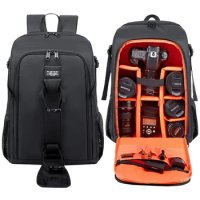 New Big Capacity Photography Camera Waterproof Shoulders Backpack Video Tripod DSLR Bag W/ Rain Cover for Canon Nikon Sony