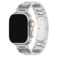 GORPIN for Apple Watch Ultra 2/Ultra 1 Band 49mm, Titanium Metal Strap for iWatch Apple Watch Ultra Band, Silver