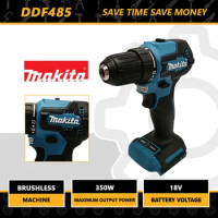 Makita Electric Drill Electric Tool DDF485 18V 1000Nm Brushless Rechargeable 10mmImpact Driver Impact Screwdriver Electric Drill