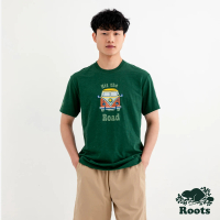 【Roots】Roots 男裝- ADVENTURE BUS短袖T恤(深綠色)