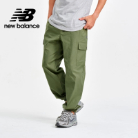 【NEW BALANCE】NB 工裝風大口袋長褲_男性_軍綠色_AMP41579DEK(亞版 版型正常)