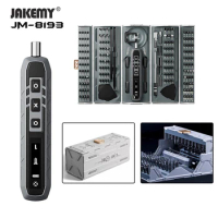 JAKEMY JM-8193 180 in 1 Electric mini container smart LED rectangular electric screwdriver set JM-8193